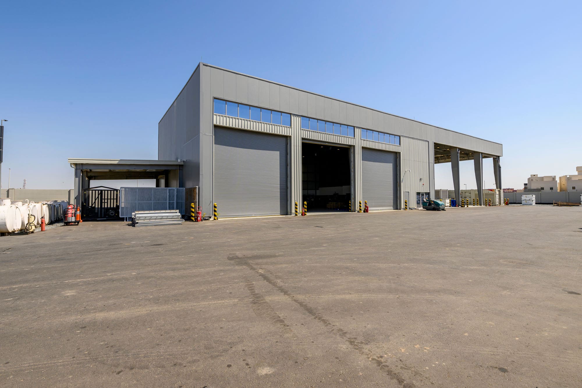 Civil and industrial works in progress — Zahid Business Park Infrastructure, Saudi Arabia. Delivered by OCC Weavers.