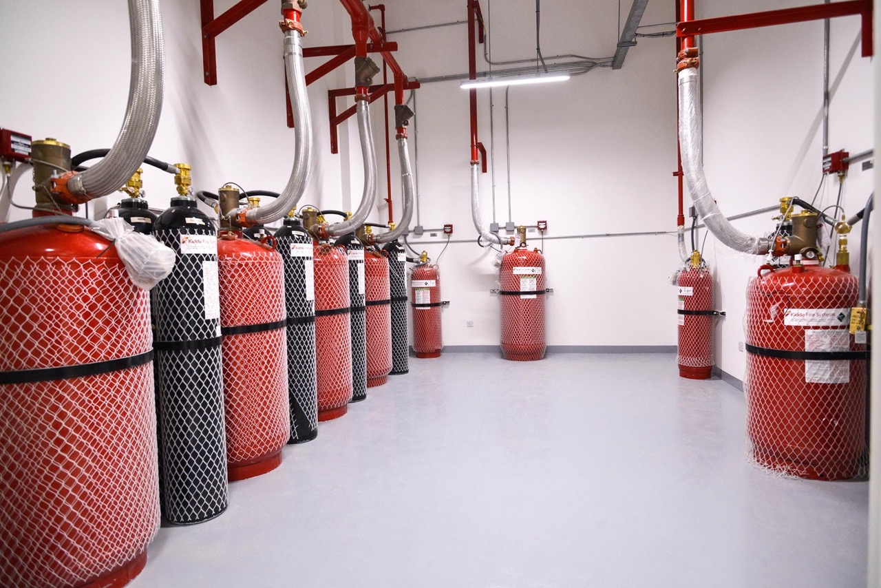 External landscaping and site completion — SNB Tier IV Data and Archive Center, King Abdullah Economic City, Saudi Arabia. Delivered by OCC Weavers.