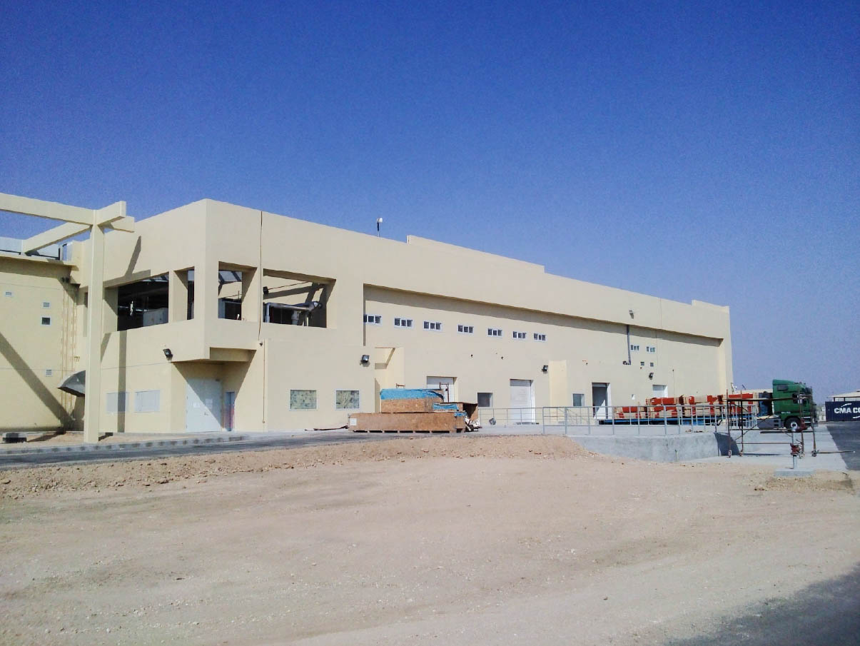 Industrial finishing works — Sanofi Aventis Production Plant, KAEC, Saudi Arabia. Delivered by OCC Weavers.