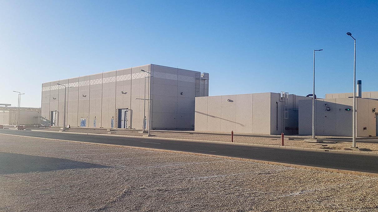 Turnkey industrial construction — Al Marai Central Processing Plant 3, Al Kharj, Saudi Arabia. Delivered by OCC Weavers.