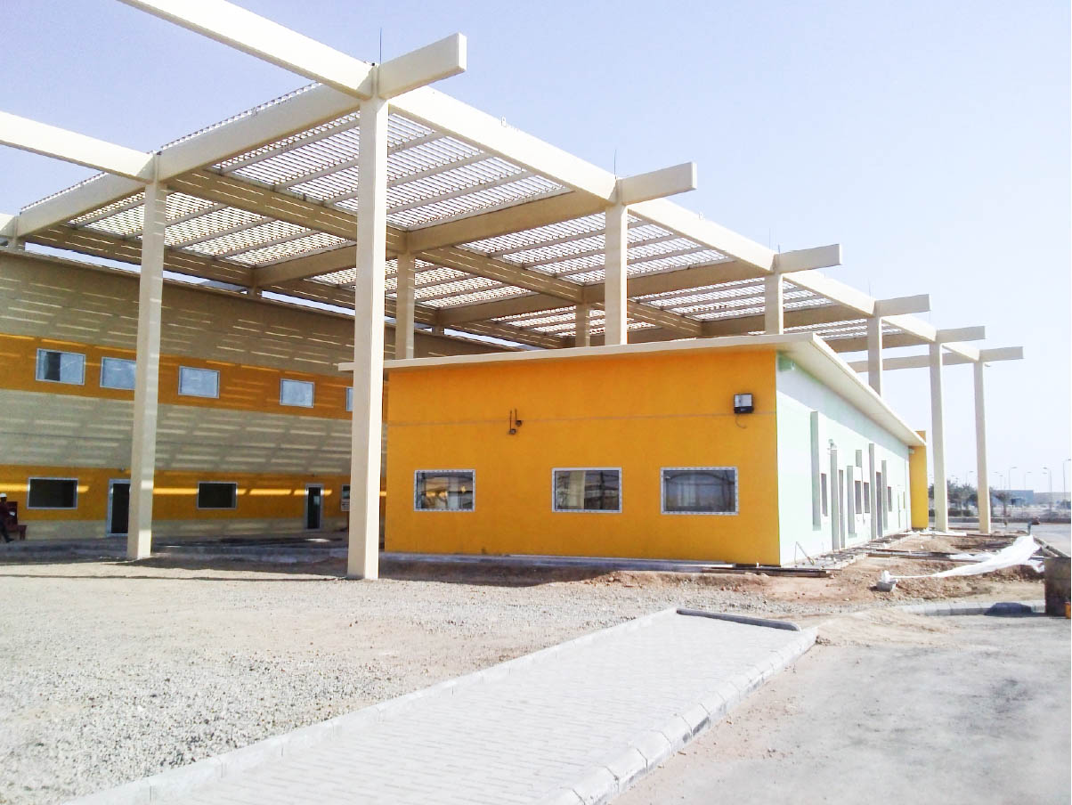 External works and landscaping — Sanofi Aventis Production Plant, KAEC, Saudi Arabia. Delivered by OCC Weavers.