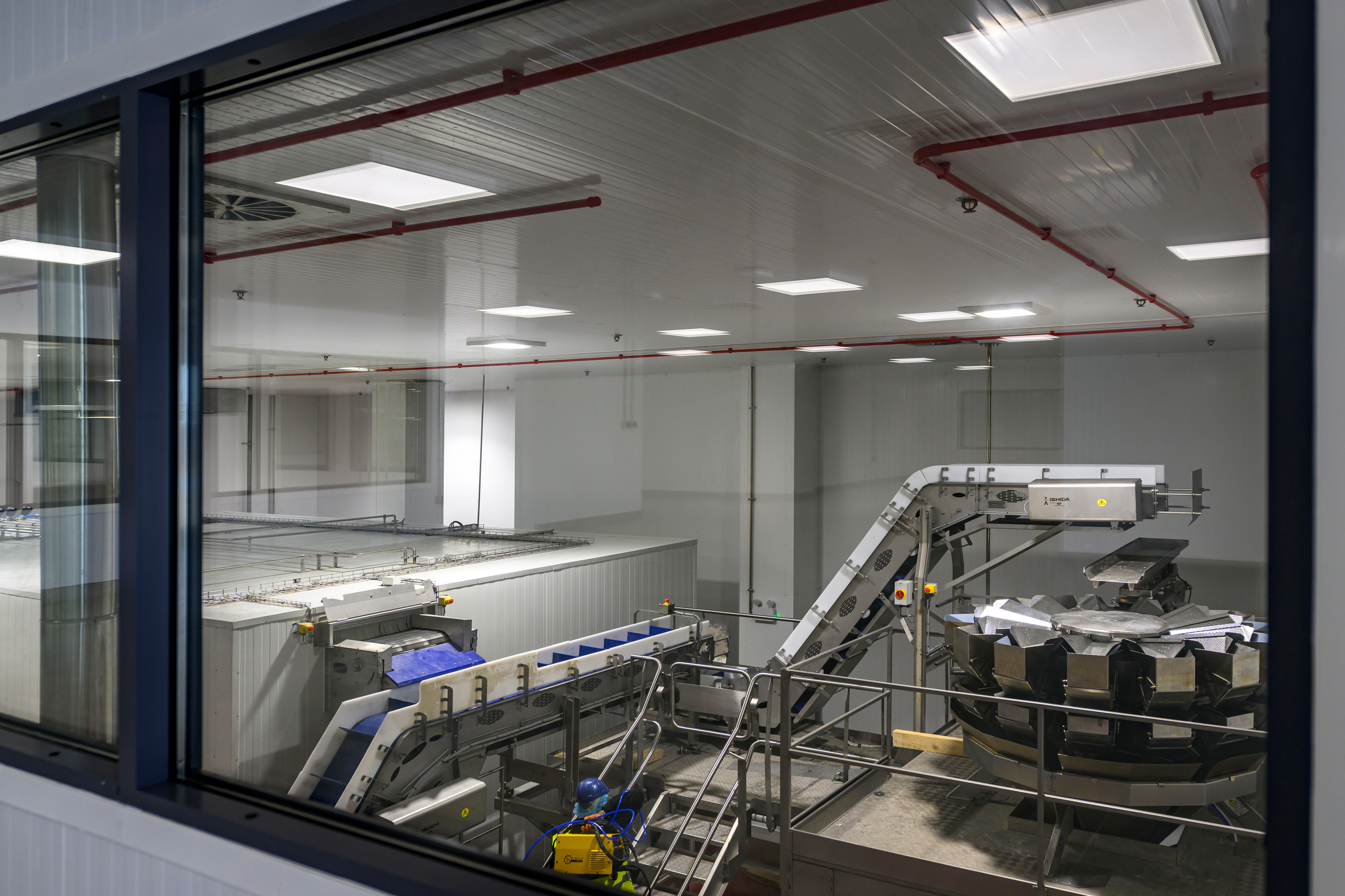 Exterior of meat and poultry processing plant — Premier Food Factory II, Riyadh–Al Kharj Road, Saudi Arabia. Delivered by OCC Weavers.