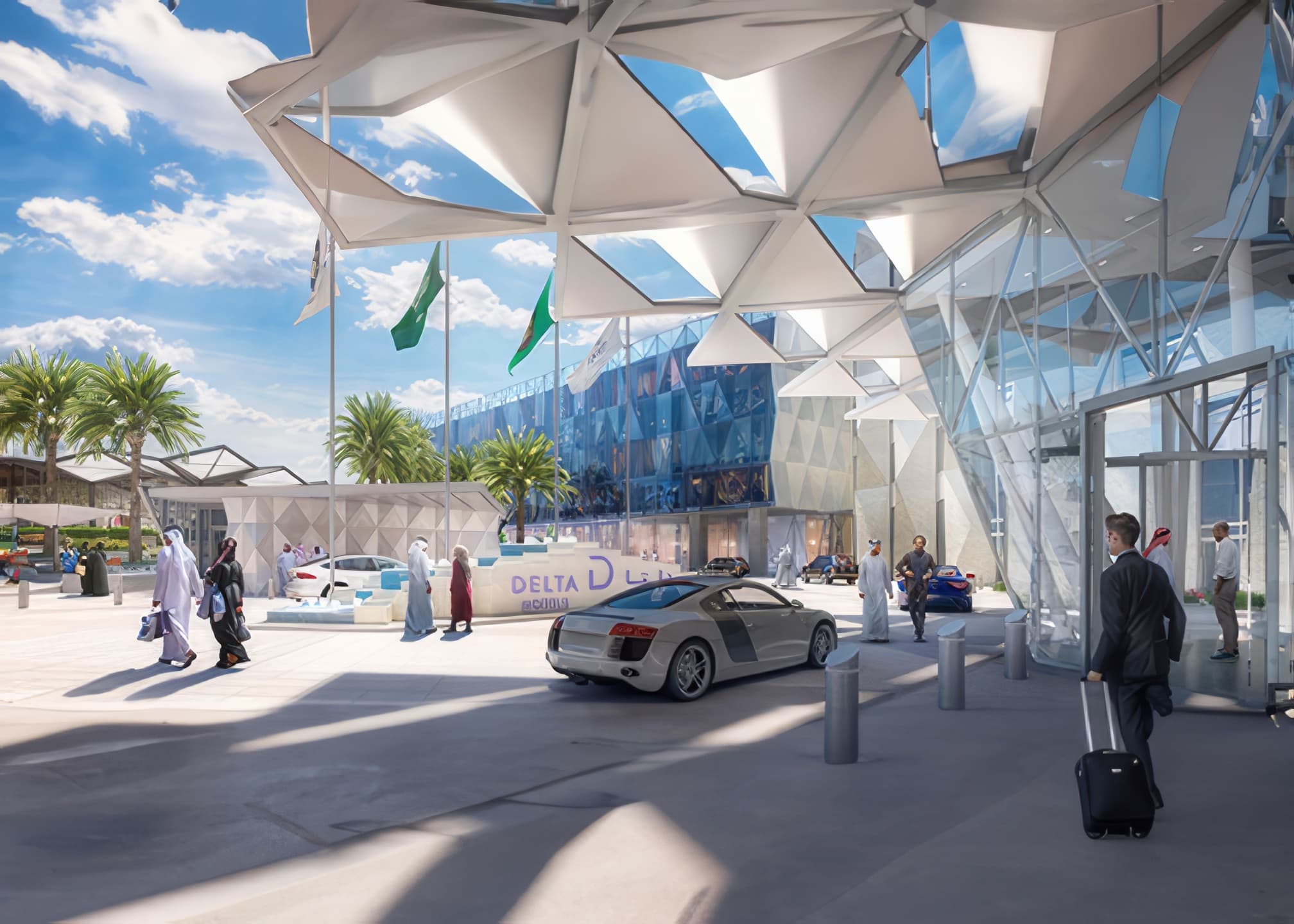 Retail building and external works — Delta Marriott Hotel, Jeddah, Saudi Arabia. Delivered by OCC Weavers.