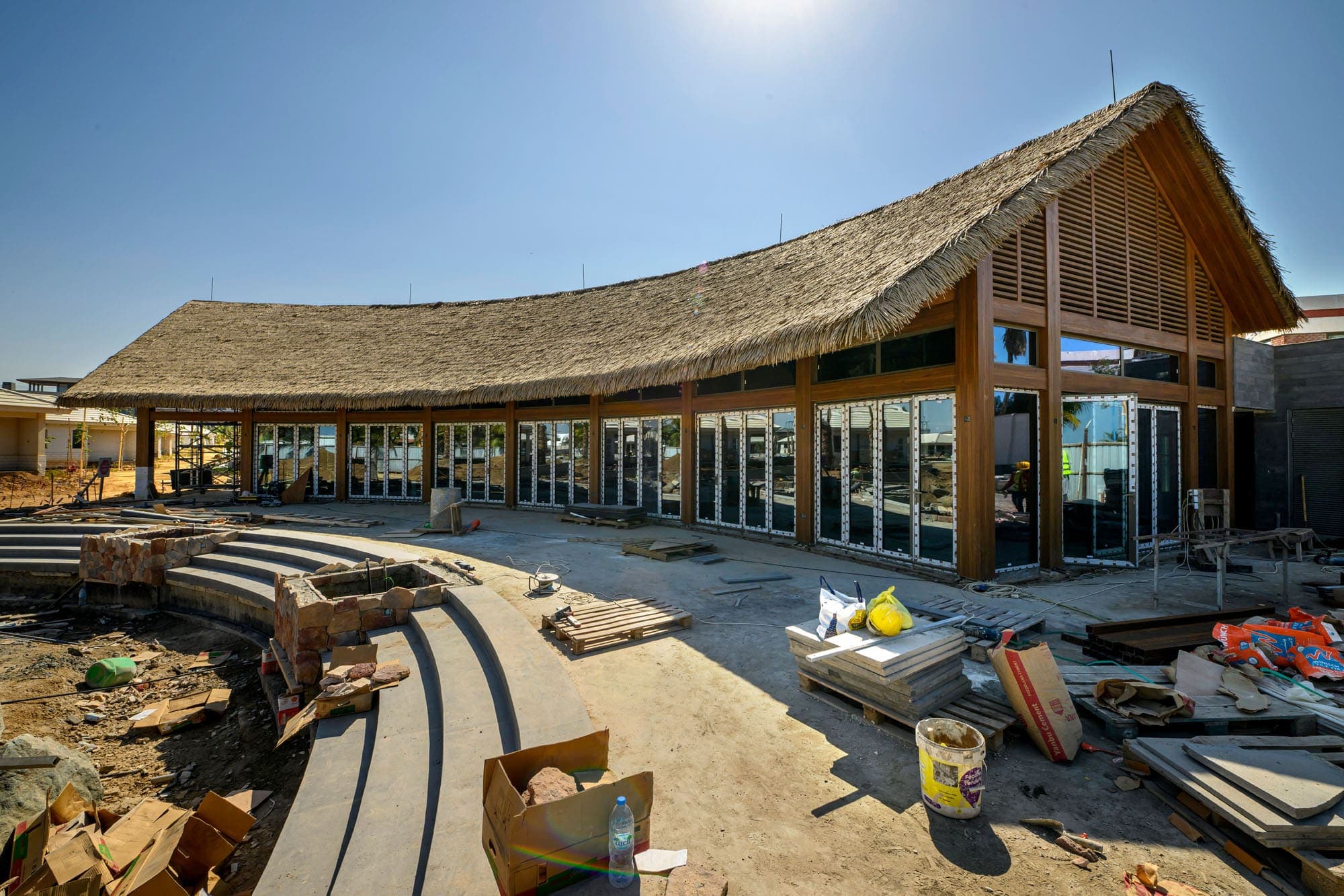 Multi-storey hotel and resort buildings — Silver Sands Beach Resort, Obhur, Saudi Arabia. Delivered by OCC Weavers.