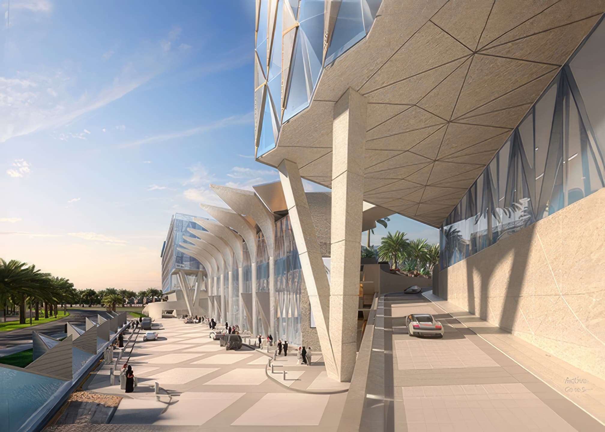 Hotel construction progress — Delta Marriott Hotel, Jeddah, Saudi Arabia. Delivered by OCC Weavers.