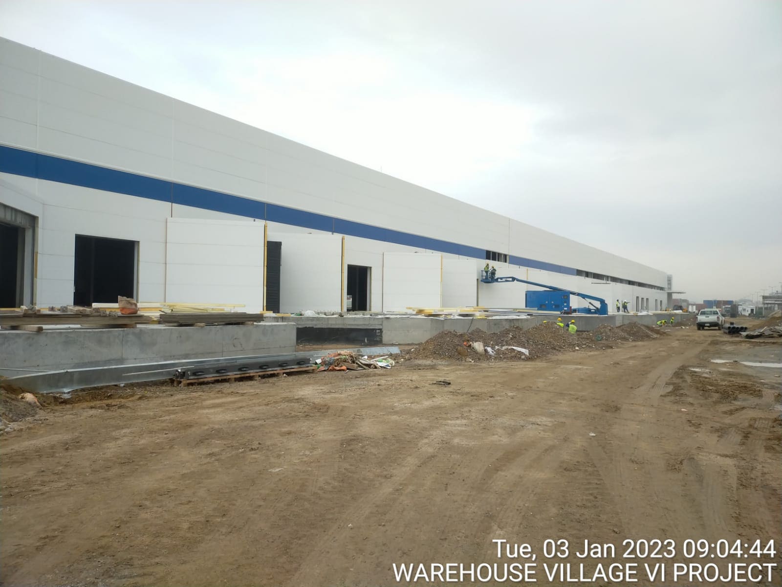 Industrial and civil works — Aramex Warehouse, Jeddah Islamic Port, Saudi Arabia. Delivered by OCC Weavers.
