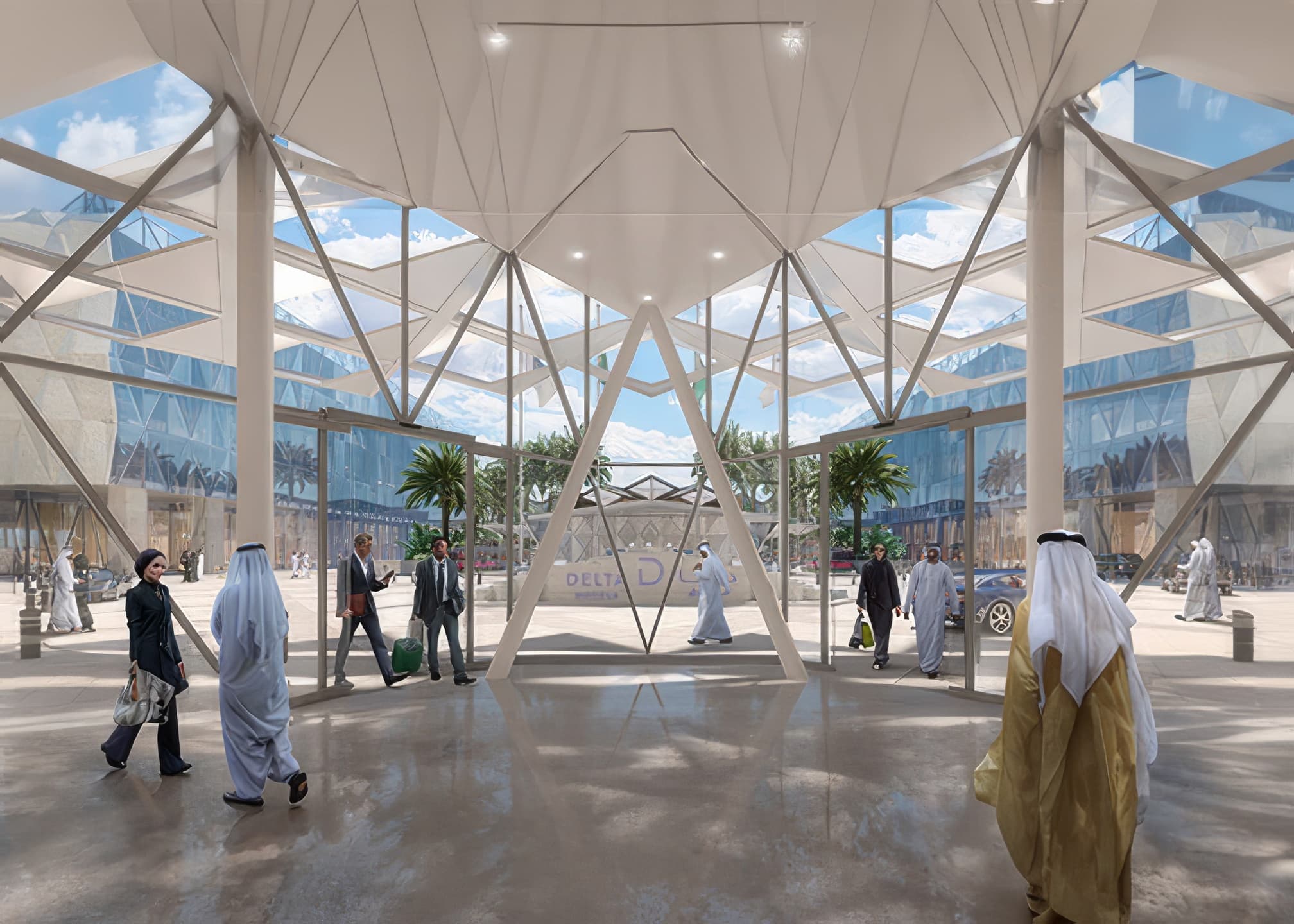 Luxury hotel interior finishing — Delta Marriott Hotel, Jeddah, Saudi Arabia. Delivered by OCC Weavers.