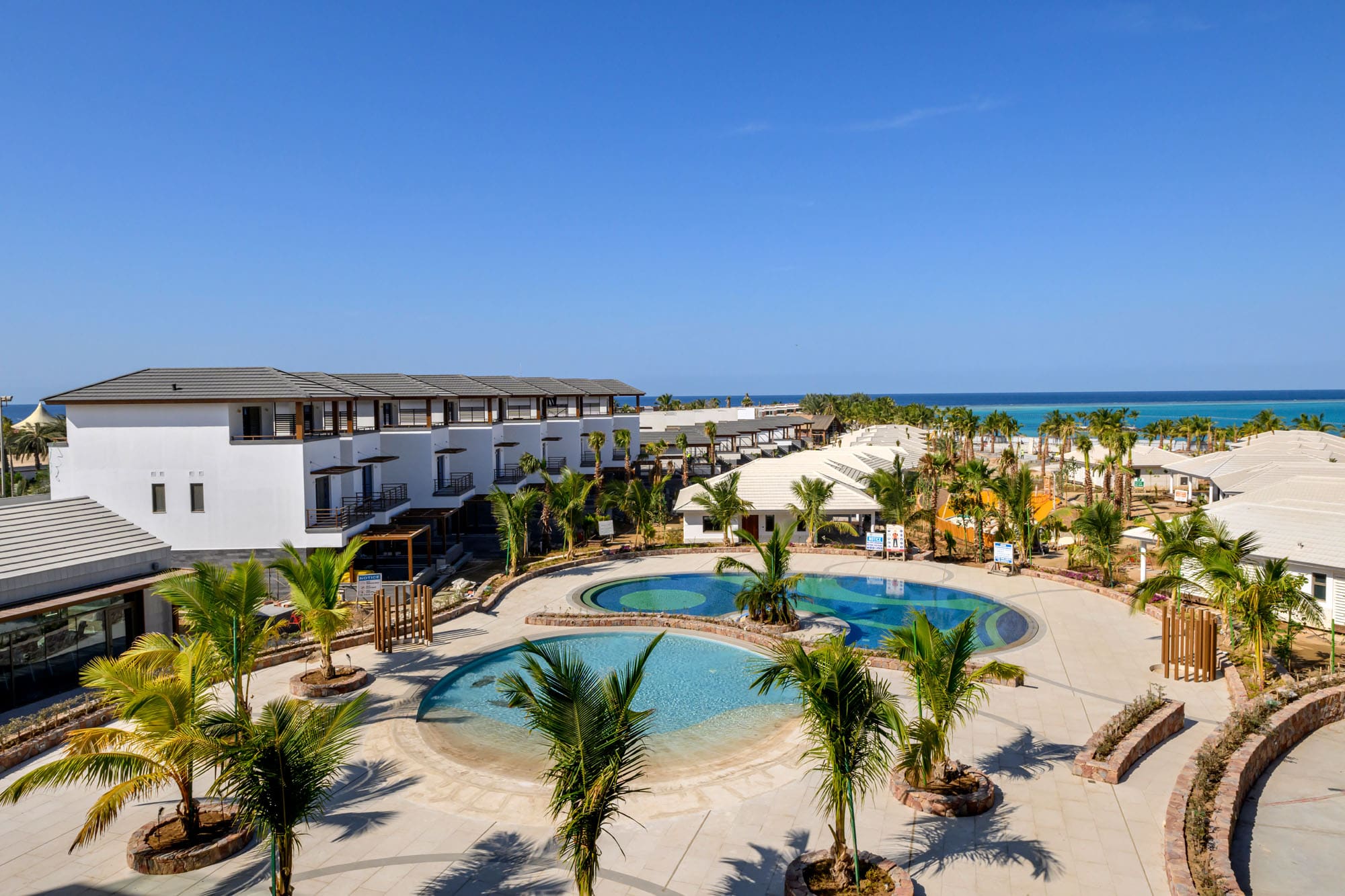 Silver Sands Beach Resort — hotel building, luxury villas, and resort complex, Obhur, Saudi Arabia. Delivered by OCC Weavers.