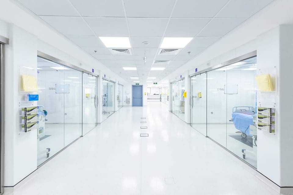 Hospital building construction — GNP General Hospital, Jeddah, Saudi Arabia. Delivered by OCC Weavers.
