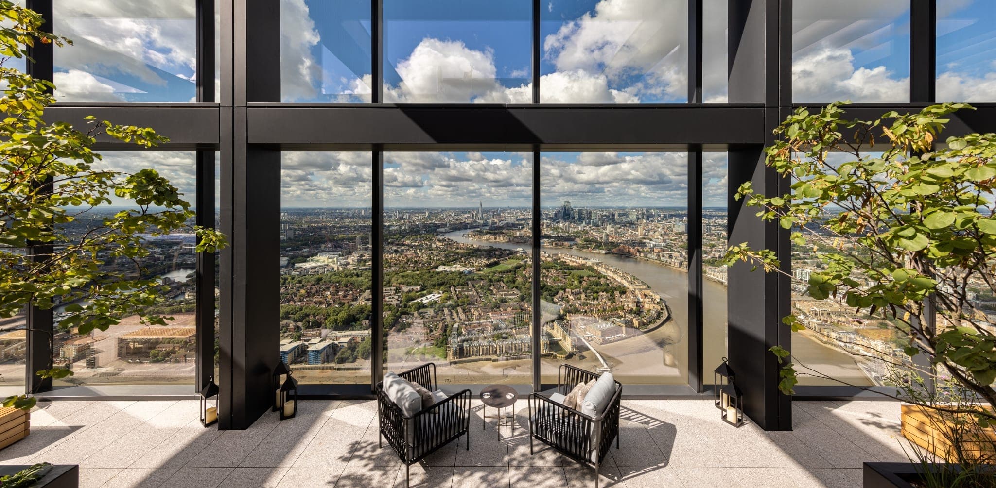 Luxury residential amenities — Landmark Pinnacle Tower, London. Delivered by OCC Weavers.