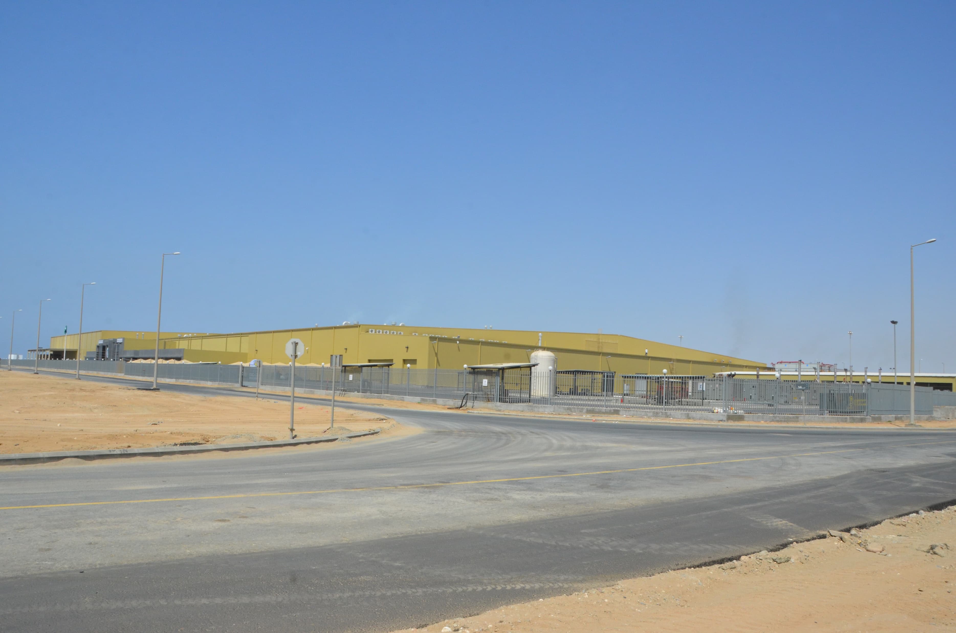 CARC and maintenance facilities — electronic maintenance workshops, warehouses and logistical base, Saudi Arabia. Delivered by OCC Weavers.