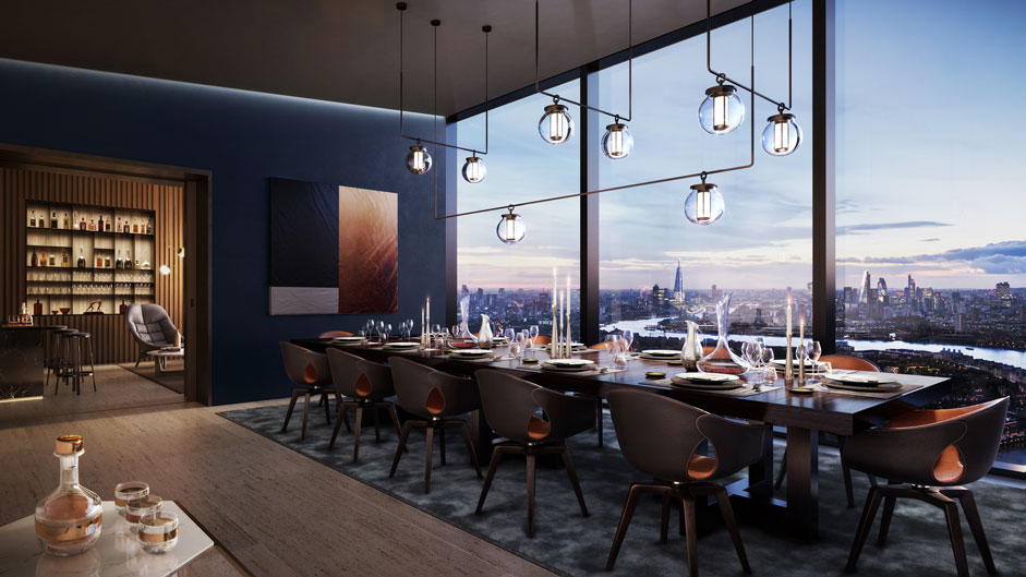 Cinema and entertainment areas — Landmark Pinnacle, London. Delivered by OCC Weavers.