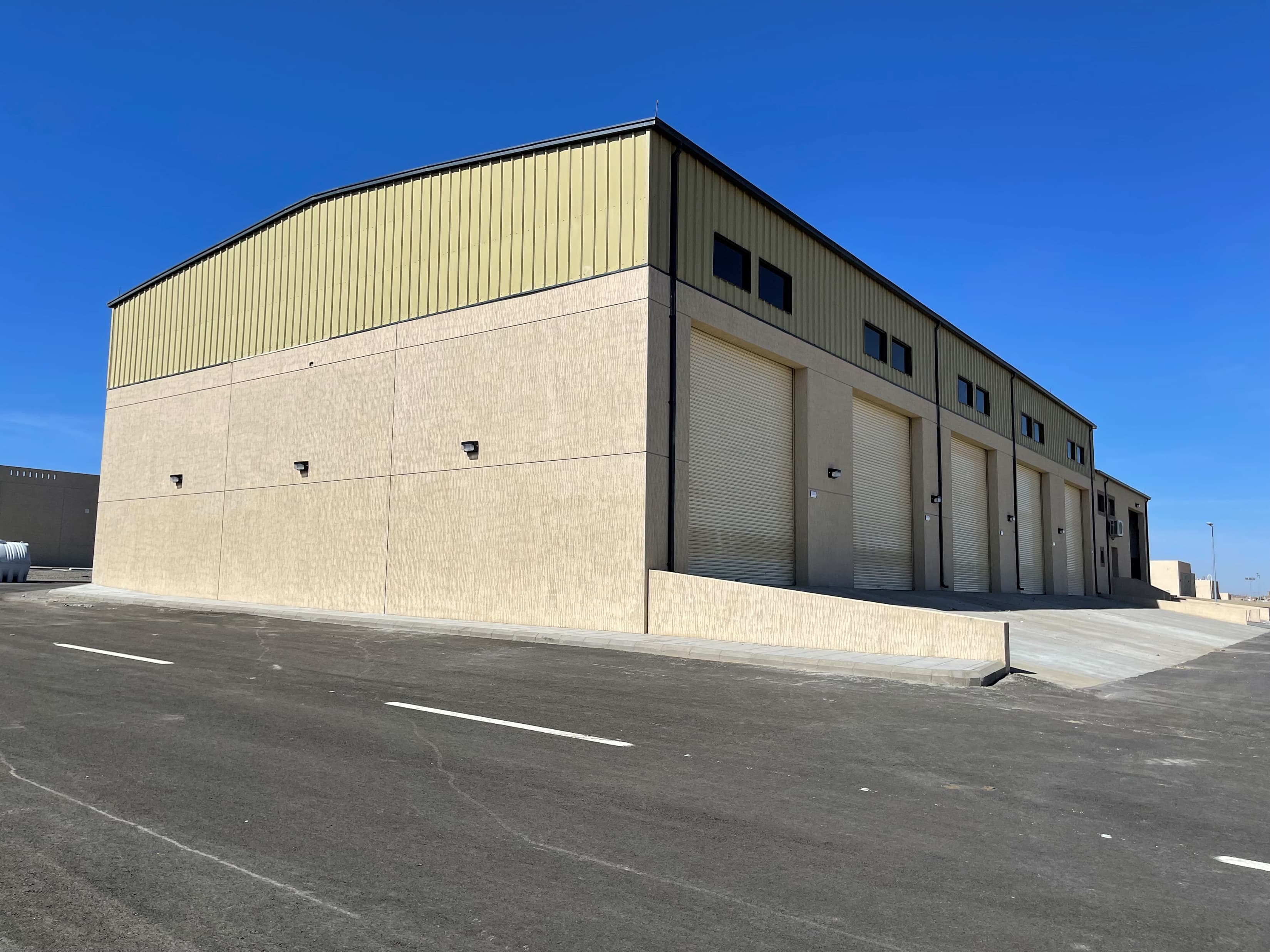 Completed military site complex — Southern Region, Saudi Arabia. Delivered by OCC Weavers.