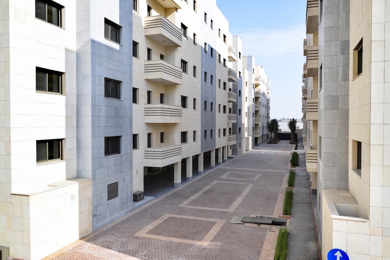 Recreational building construction — Al Rabwah Complex, Jeddah, Saudi Arabia. Delivered by OCC Weavers.