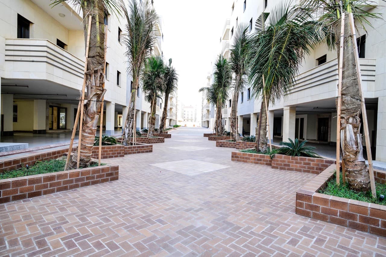 External works and site development — Al Rabwah Complex, Jeddah, Saudi Arabia. Delivered by OCC Weavers.