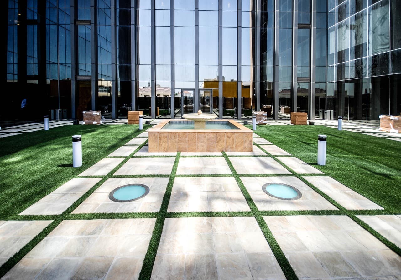 Electromechanical and utility works — Mukhmal II Tower, Jeddah, Saudi Arabia. Delivered by OCC Weavers.
