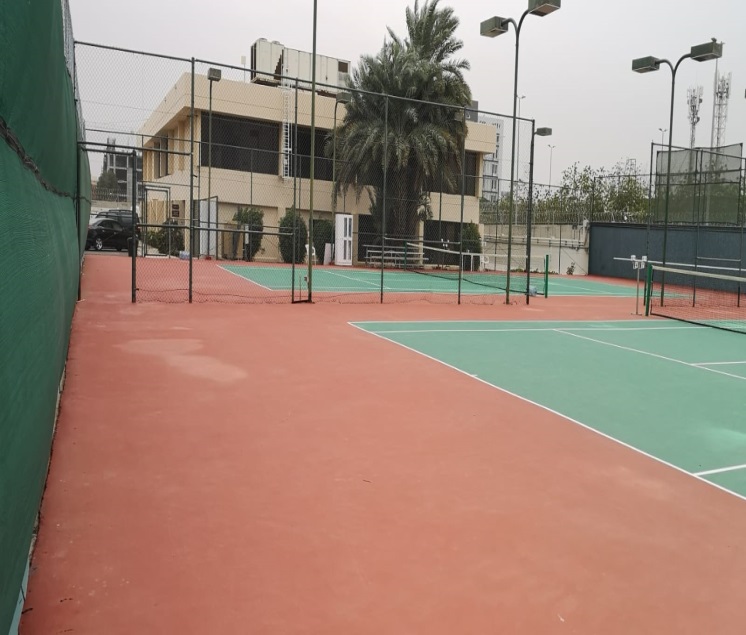 Civil and architectural works in progress — Raytheon Compound, Jeddah, Saudi Arabia. Delivered by OCC Weavers.