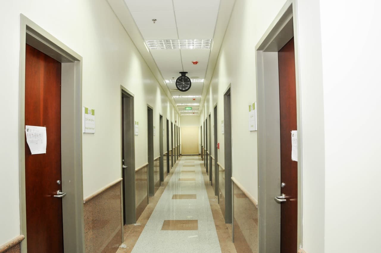 Completed university buildings and infrastructure — King Abdulaziz University, Jeddah, Saudi Arabia. Delivered by OCC Weavers.