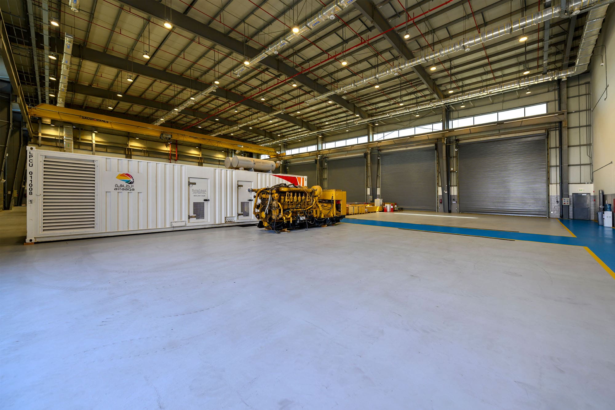 Architectural finishing works on business park buildings — Zahid Business Park, Saudi Arabia. Delivered by OCC Weavers.