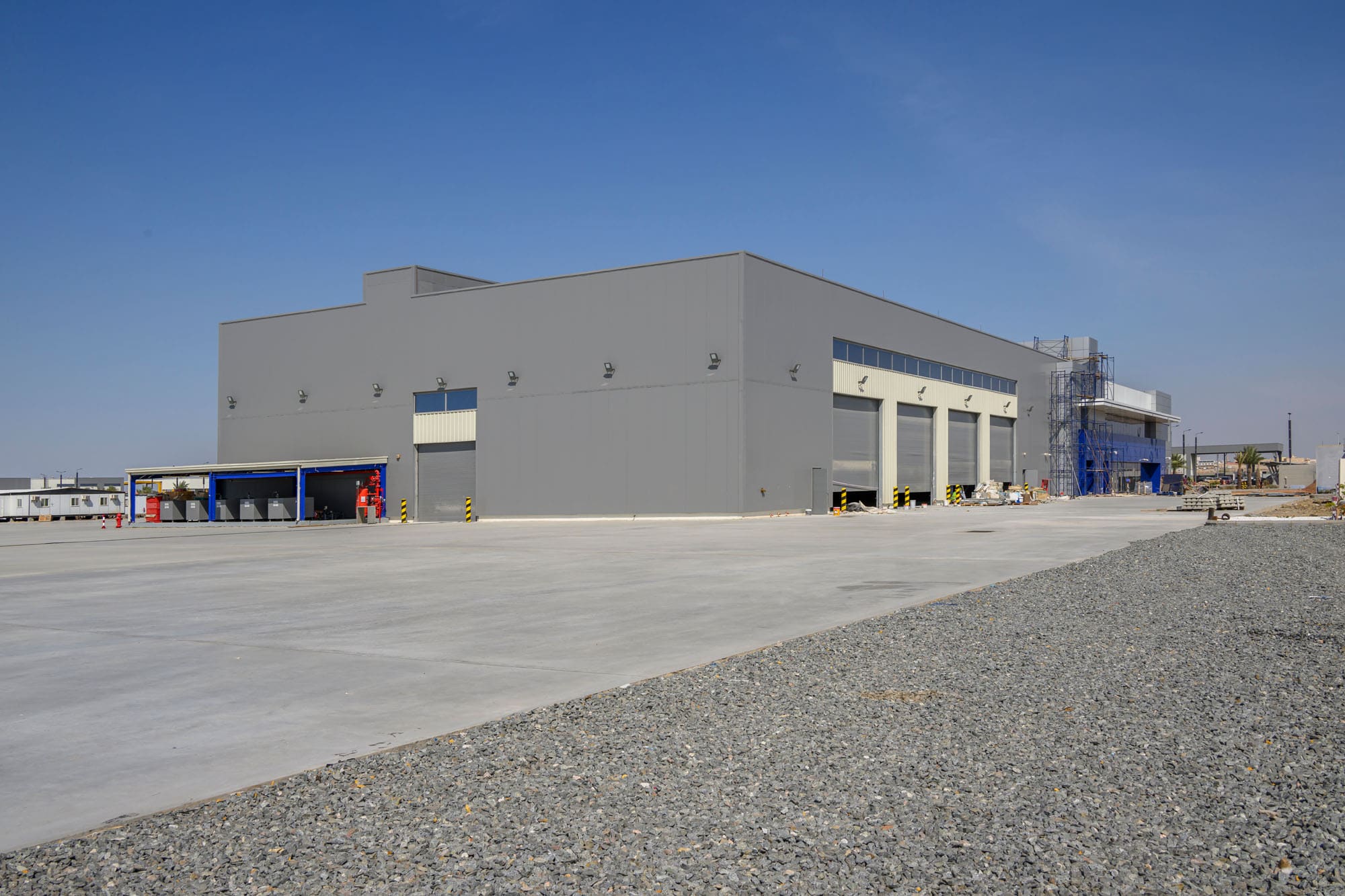 Exterior overview of completed Zahid Business Park Infrastructure and Taqaa — Saudi Arabia. Delivered by OCC Weavers.