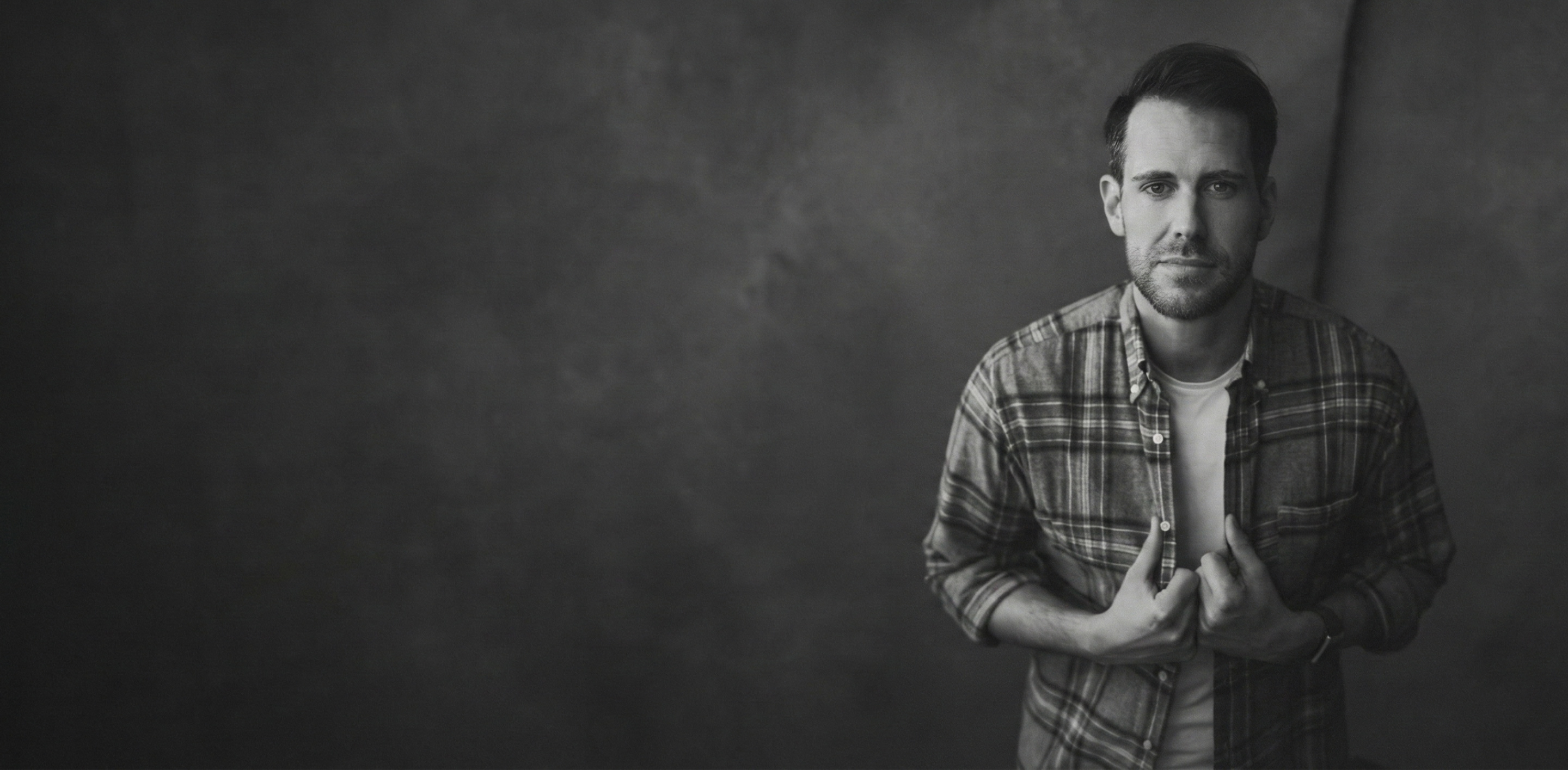 Matthias Lick in schwarz weiß.