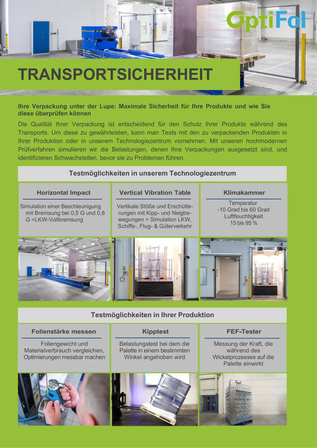 Permanente Deformation von Optifol folie kann mehr