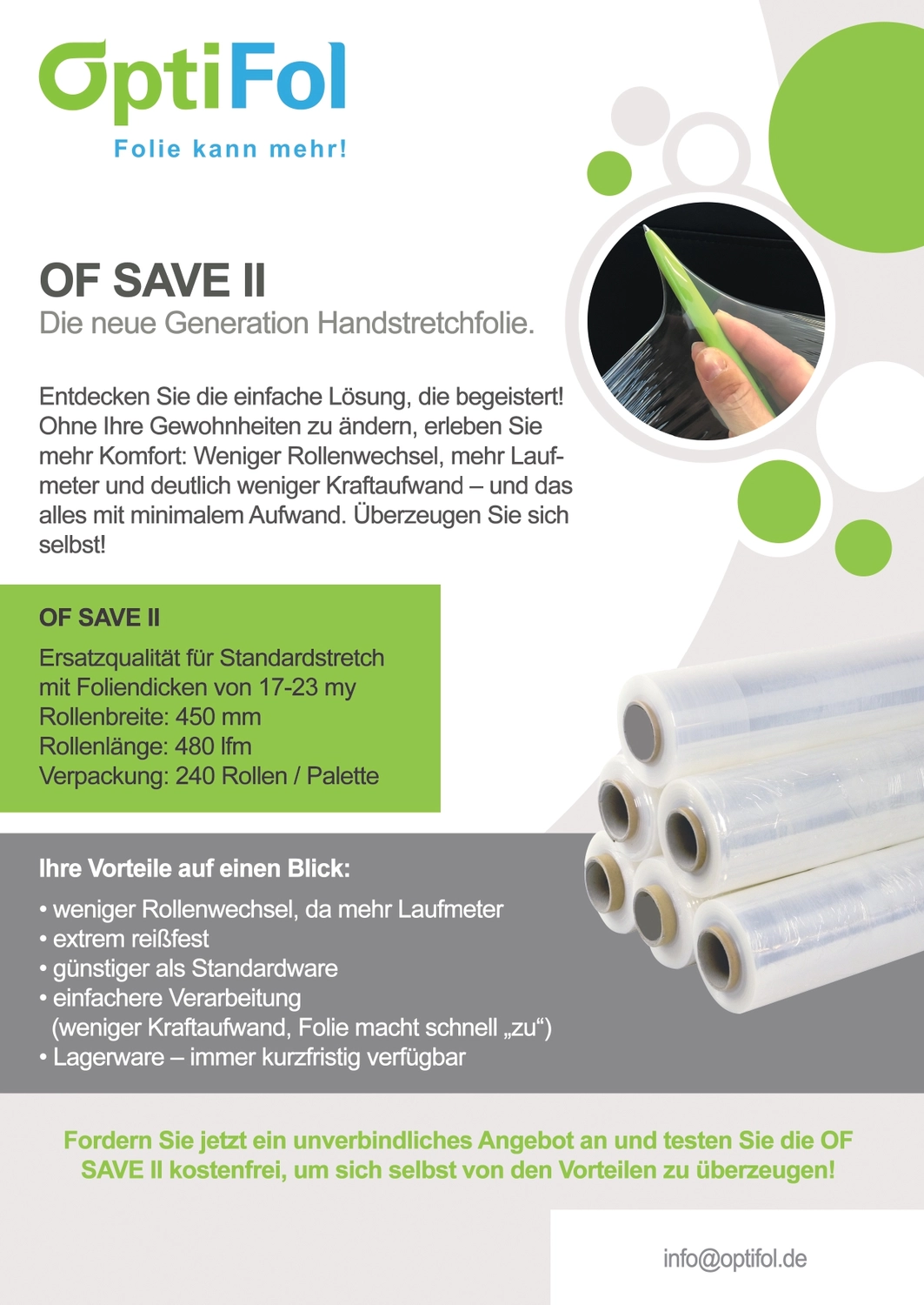 Flyer & Broschüren von Optifol folie kann mehr