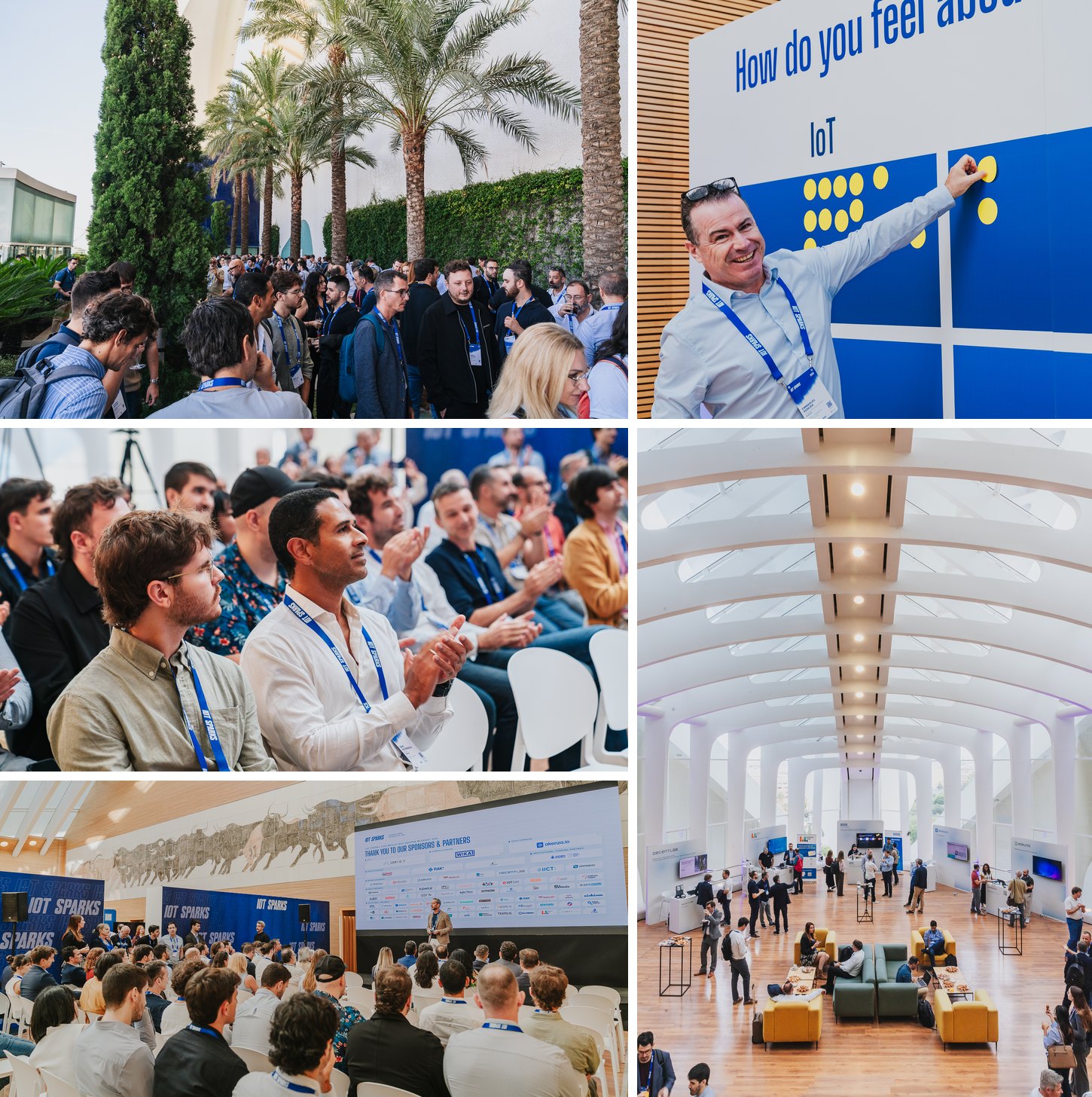 Attendees, talks and the venue at IoT Sparks 2026 in Valencia