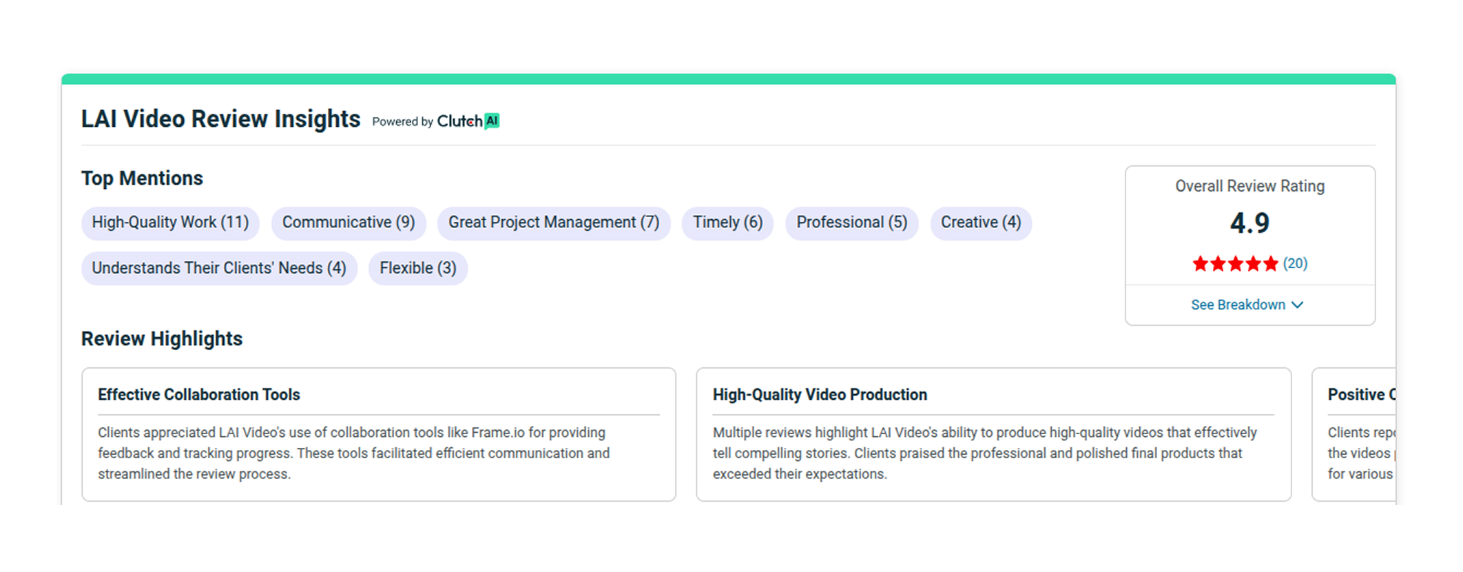 LAI Video client review