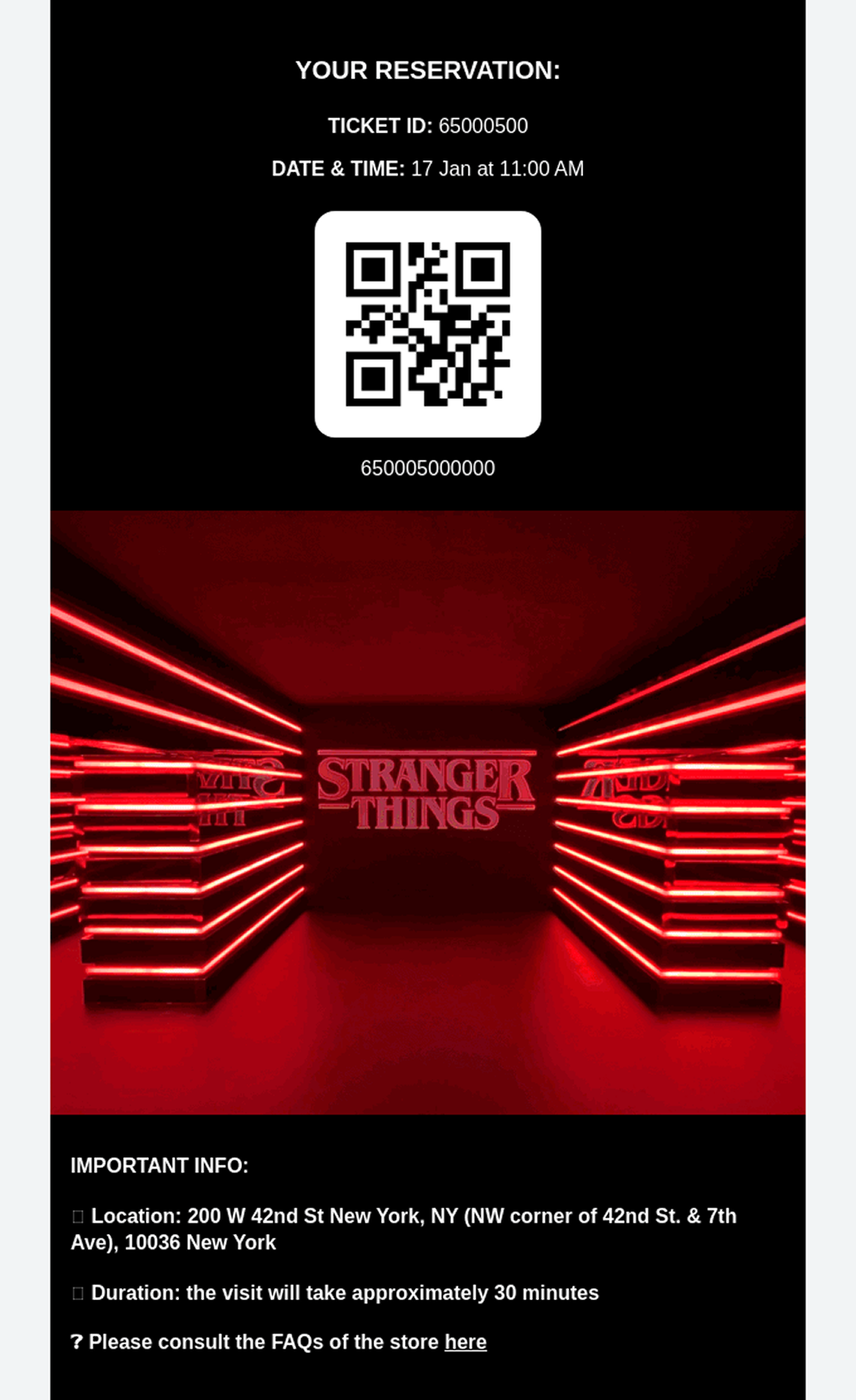 Netflix dark mode email design