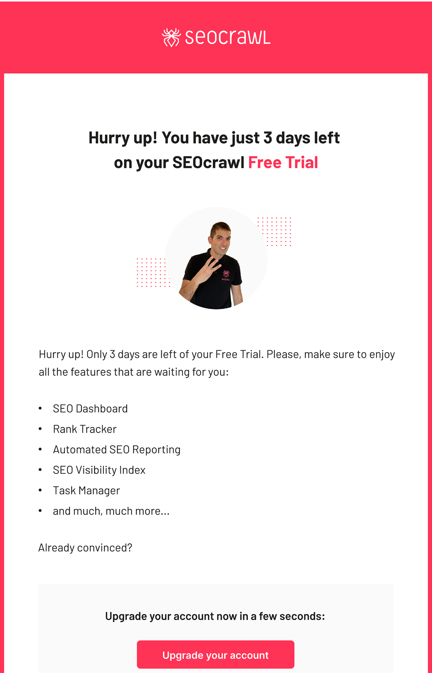SEOCrawl emails