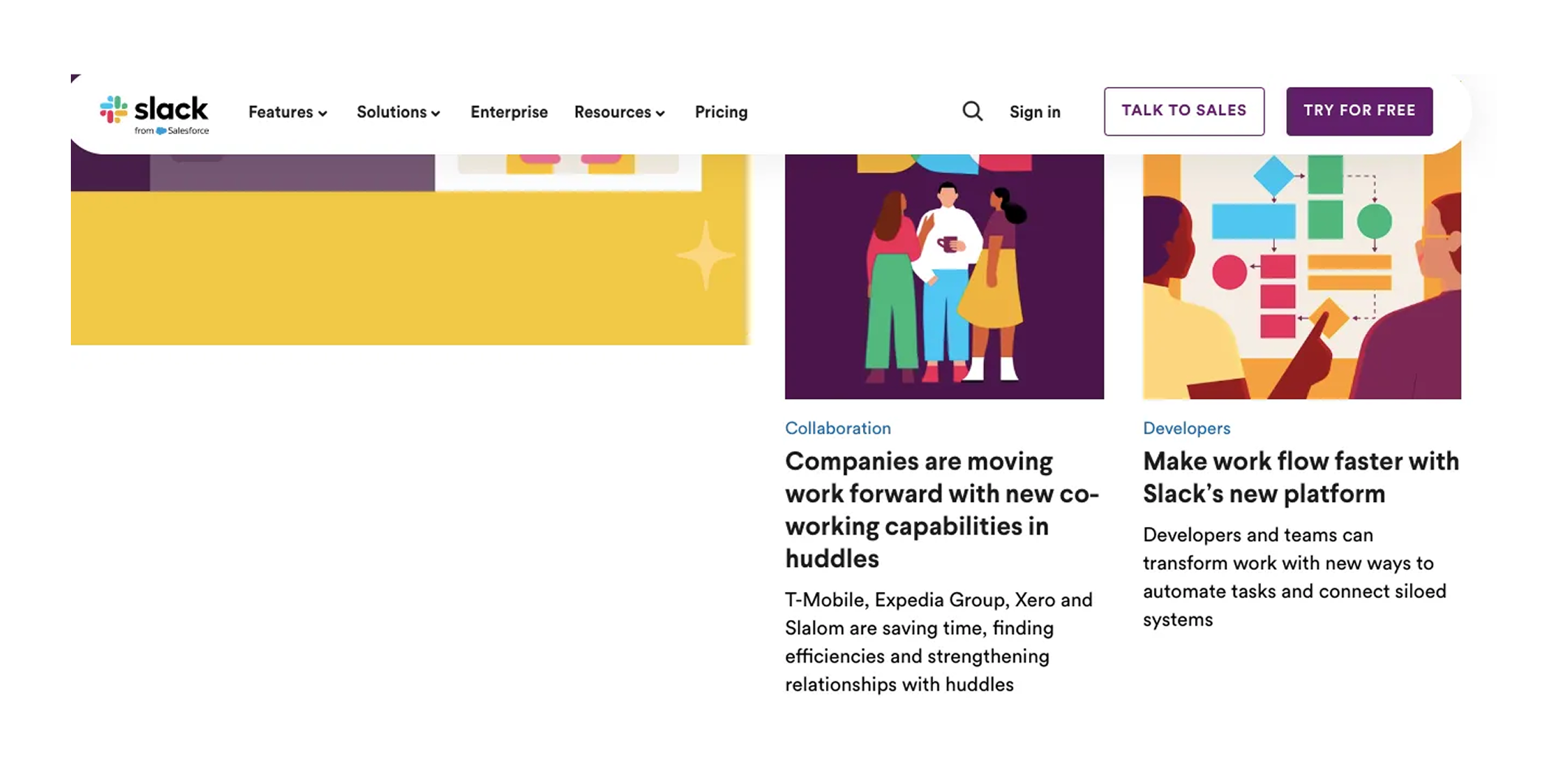Slack content marketing example