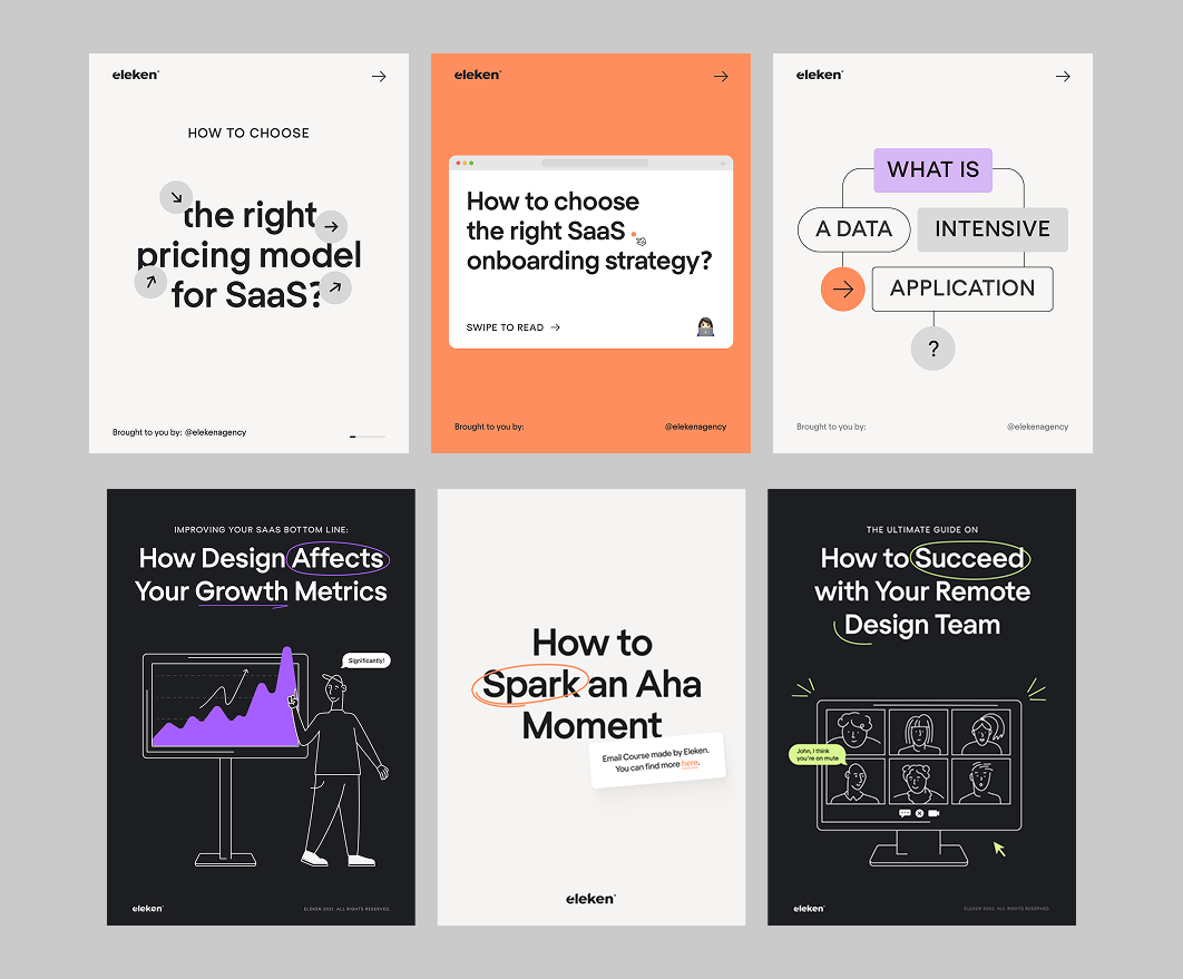TodayMade's design for Eleken's social media