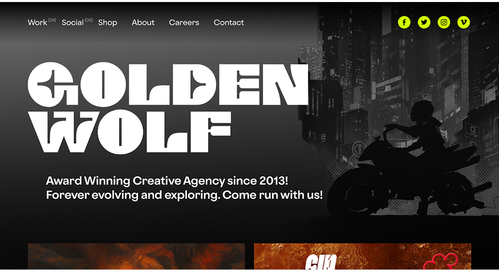 Golden Wolf – motion graphics studio