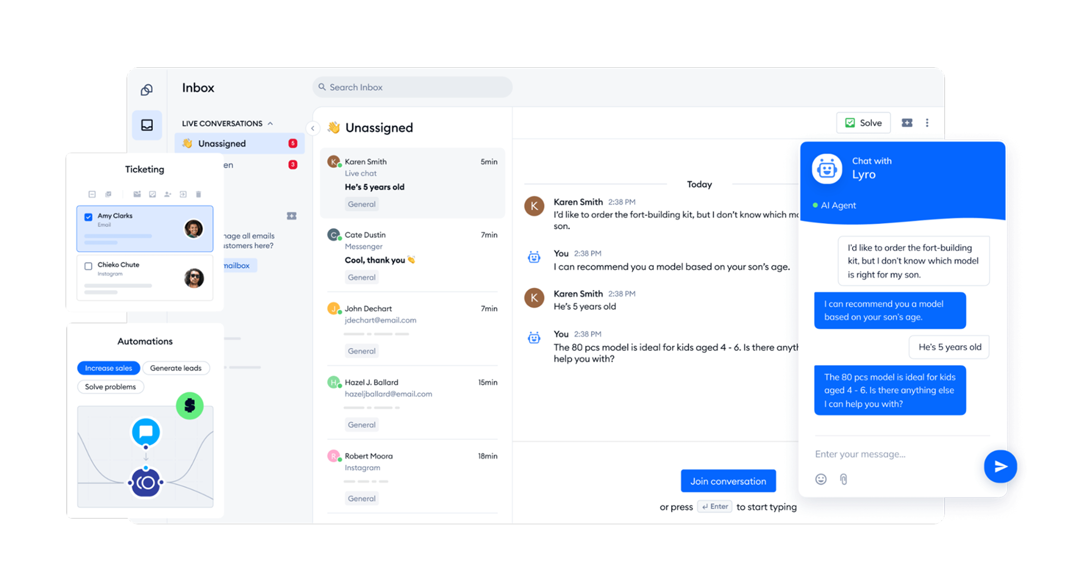 Tidio AI business tool