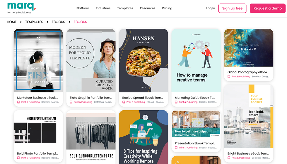 Marq for ebook design