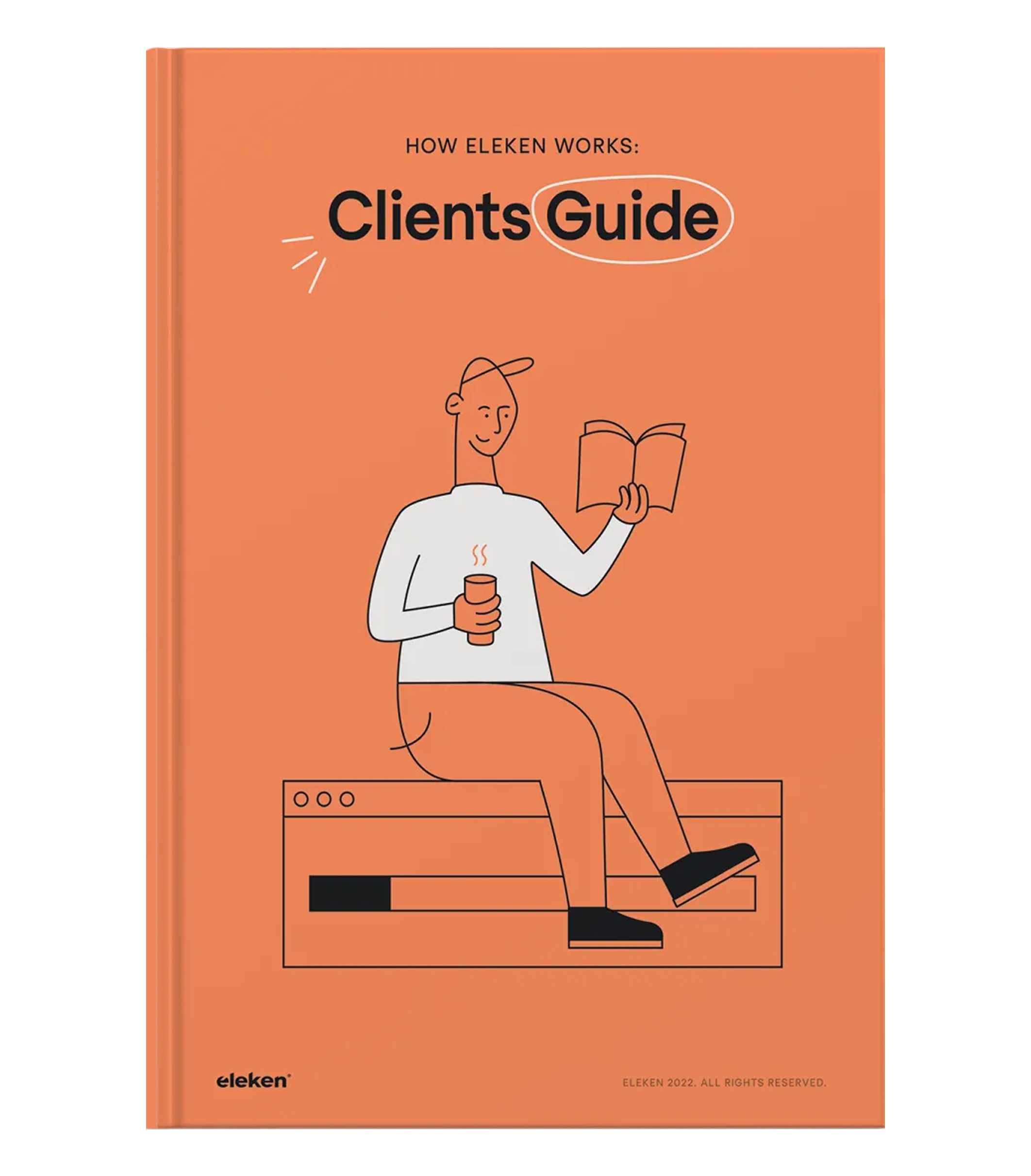 Eleken's ebook "How Eleken works: Clients Guide"
