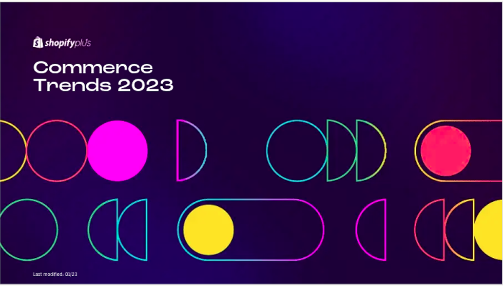 Shopify – Commerce Trends 2023 Cover