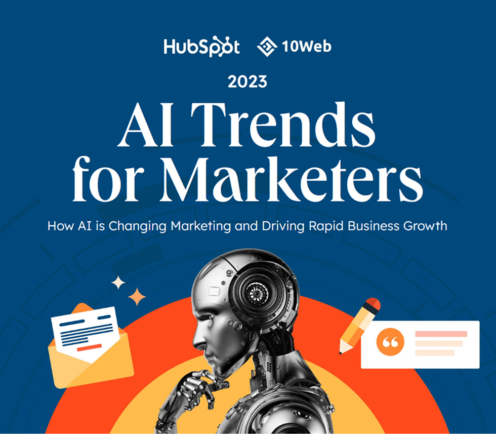HubSpot + 10Web – 2023 AI Trends for Marketers Cover