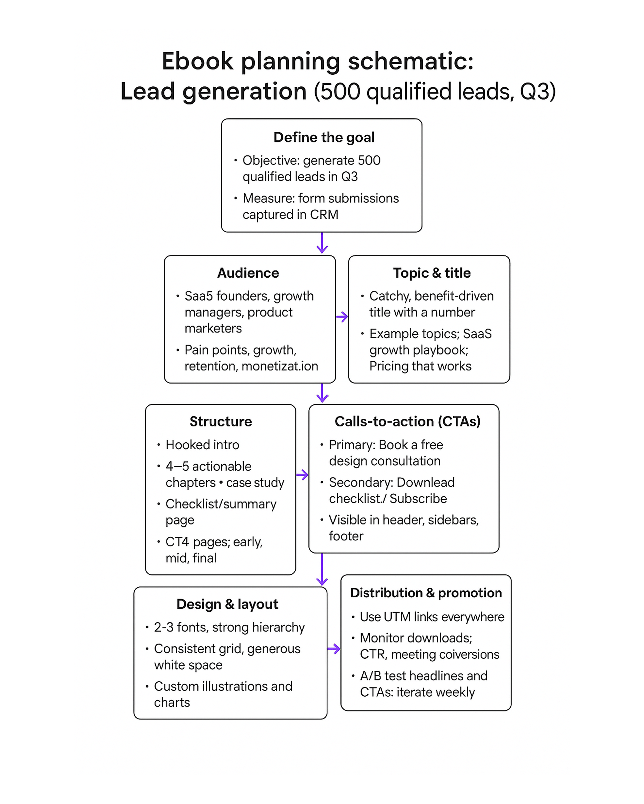 Ebook planning schematic
