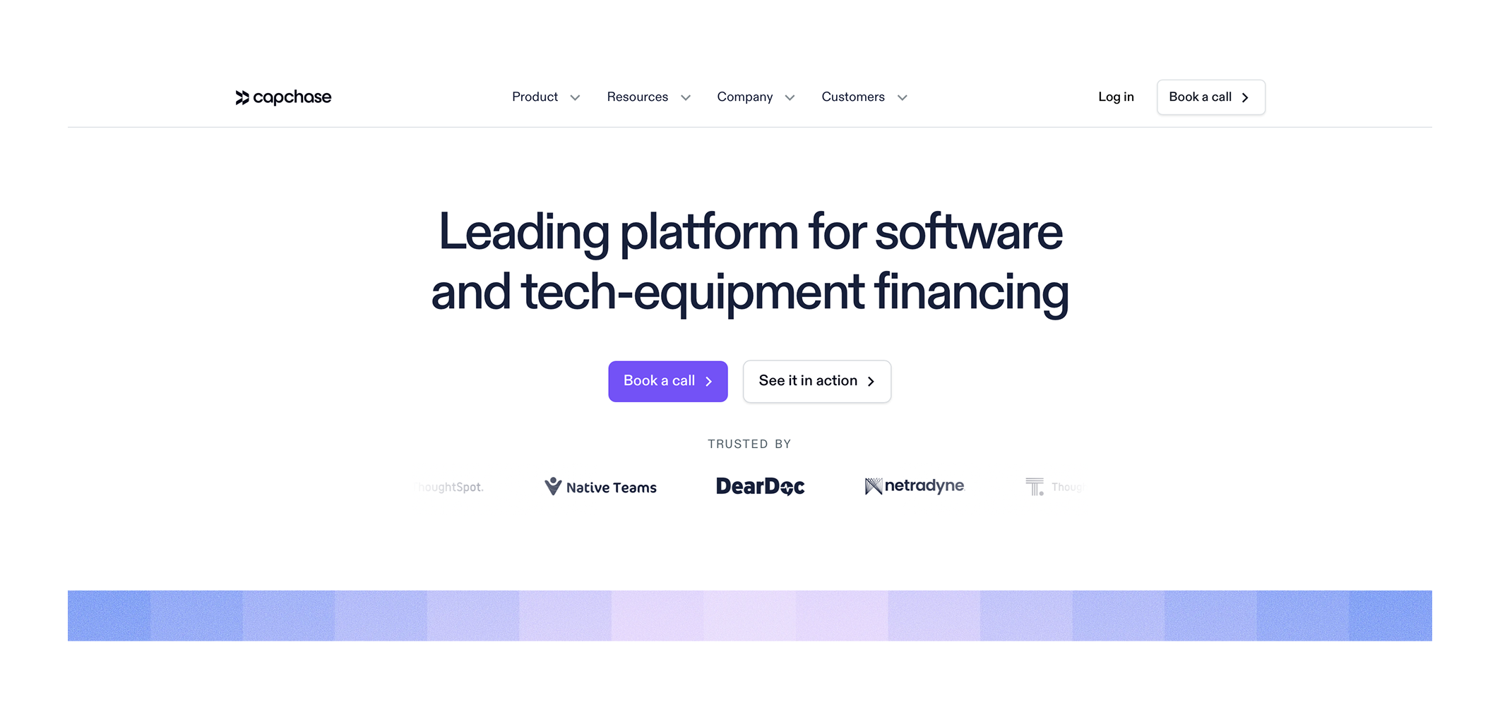 Capchase Webflow website