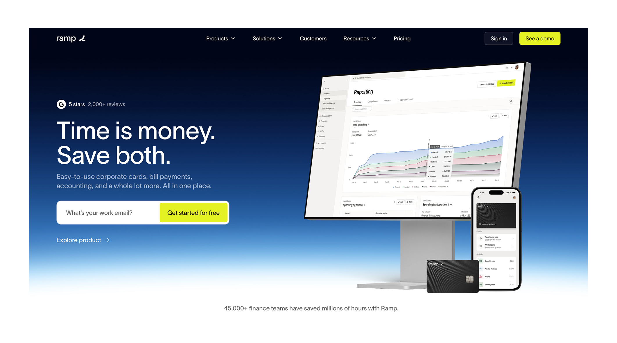 Ramp Webflow website