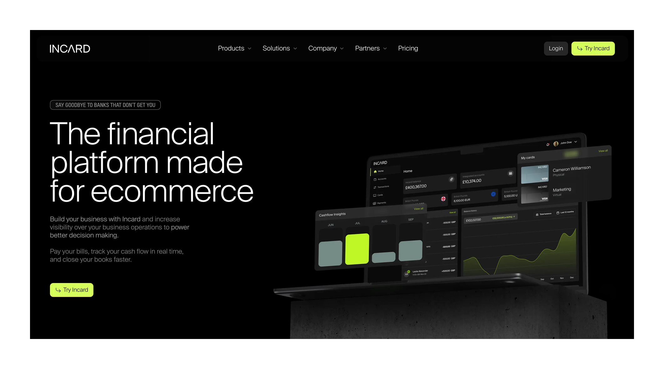 Incard Webflow website