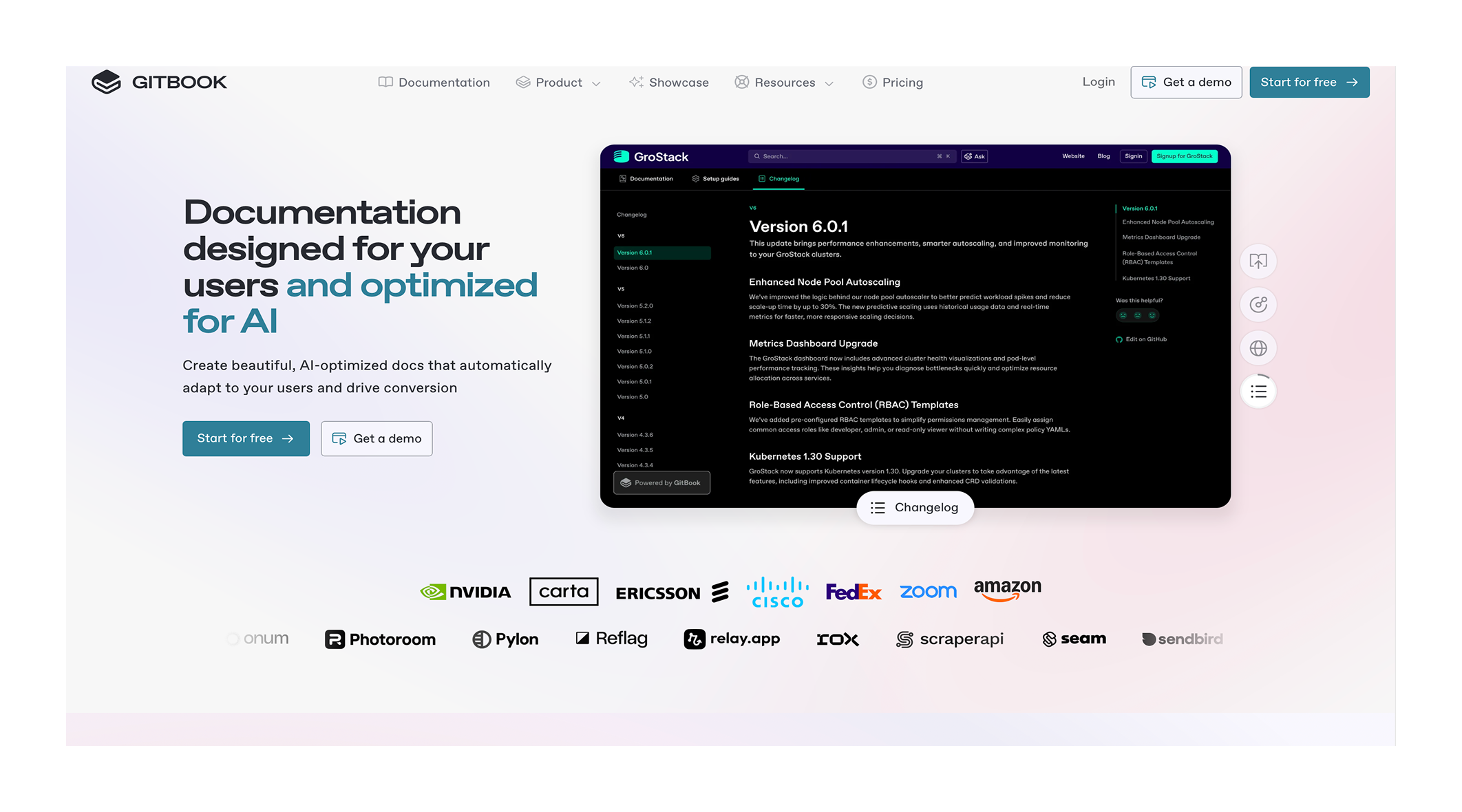 GitBook Webflow website