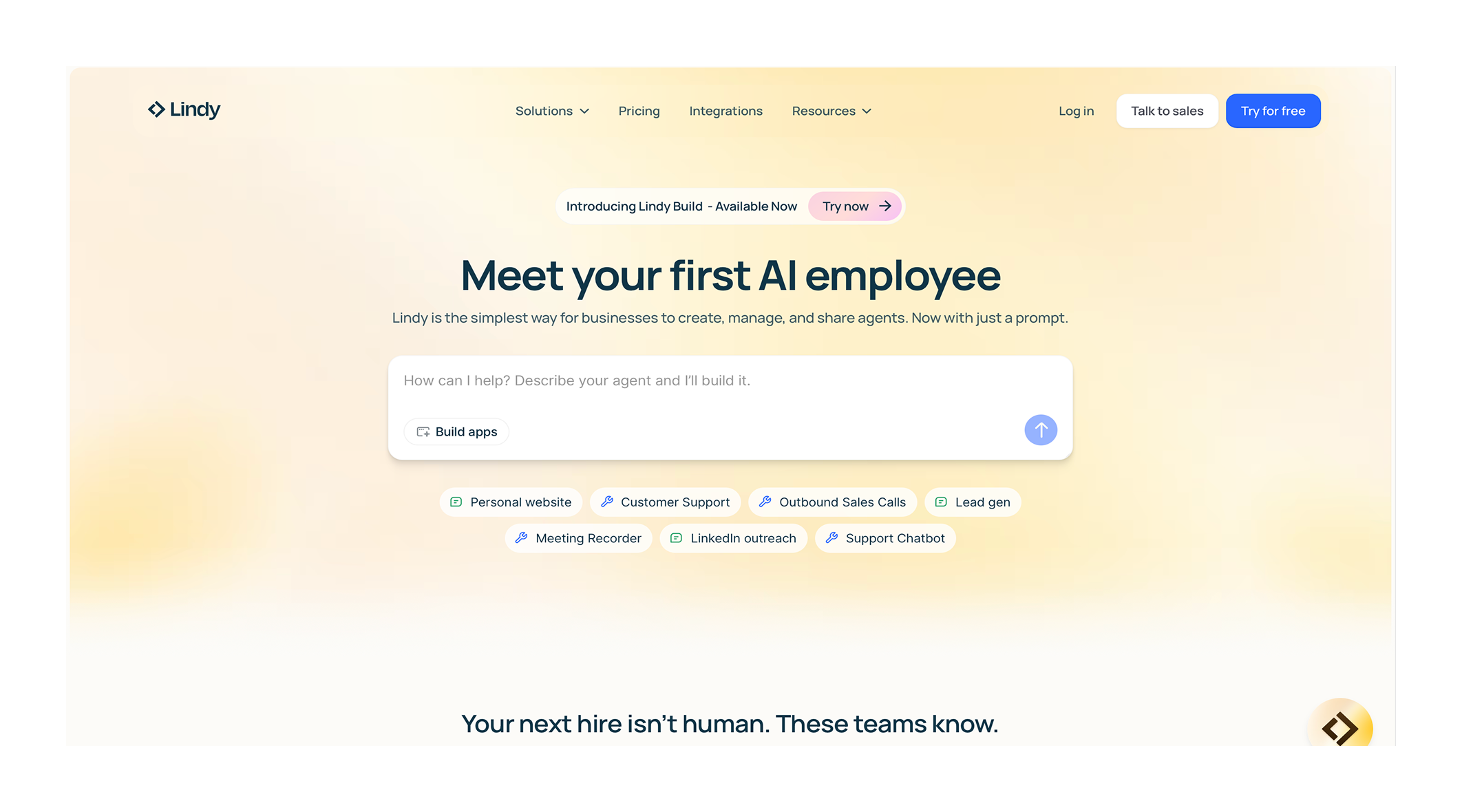 Lindy.ai Webflow website