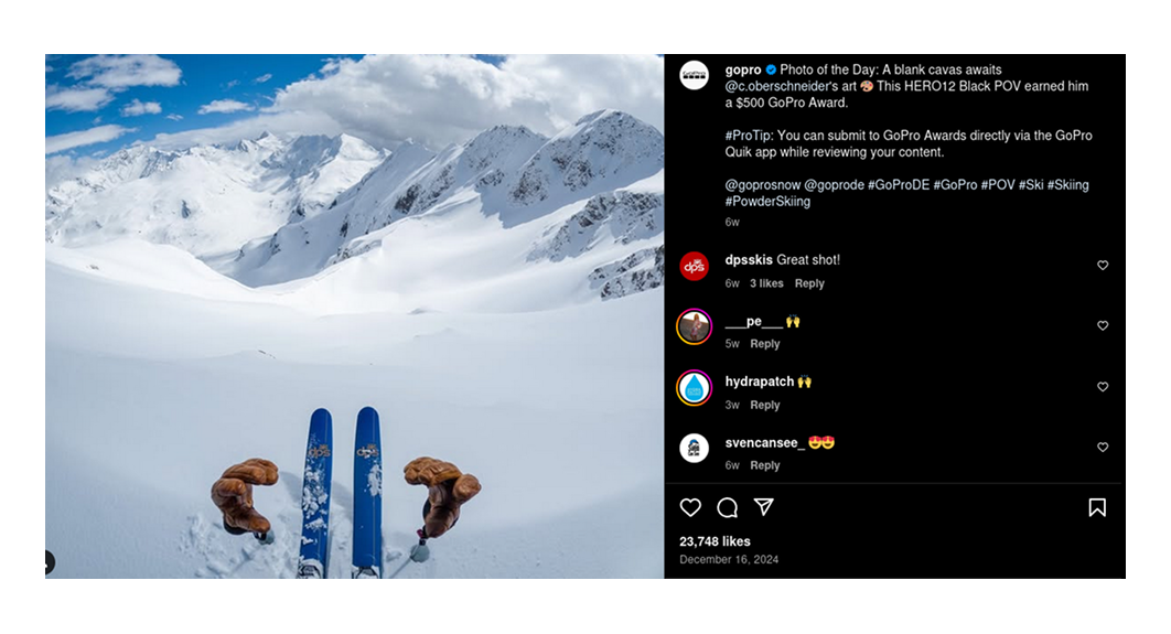 GoPro’s “Photo of the Day” contest