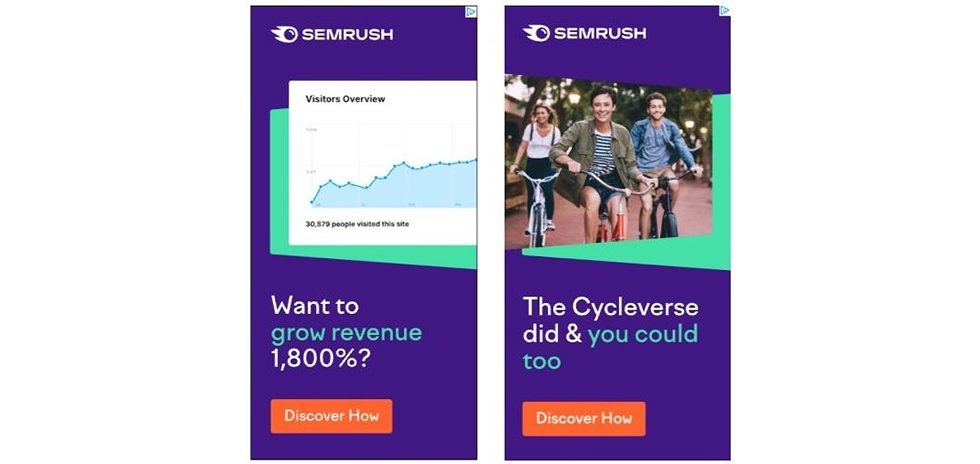 Semrush advertising design example