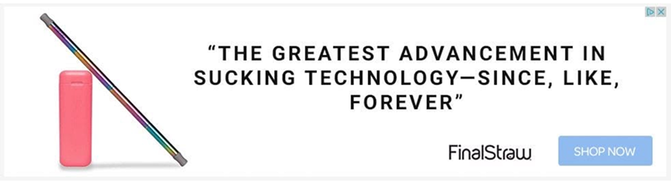 FinalStraw advertising design example