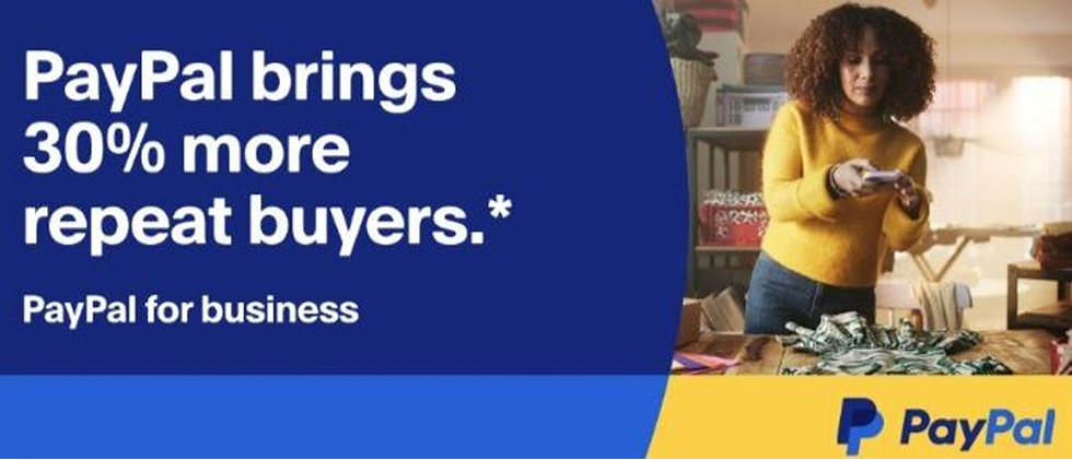 PayPal advertising design example