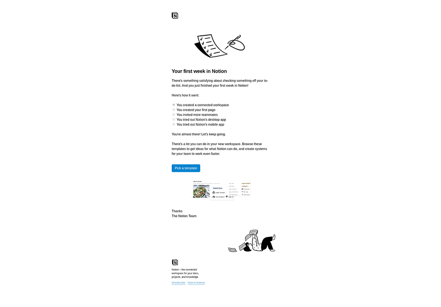 Notion’s onboarding drip